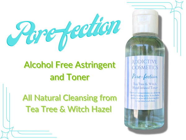 PORE-FECTION All Natural Astringent with Tea Tree and Witch Hazel- Vegan Friendly