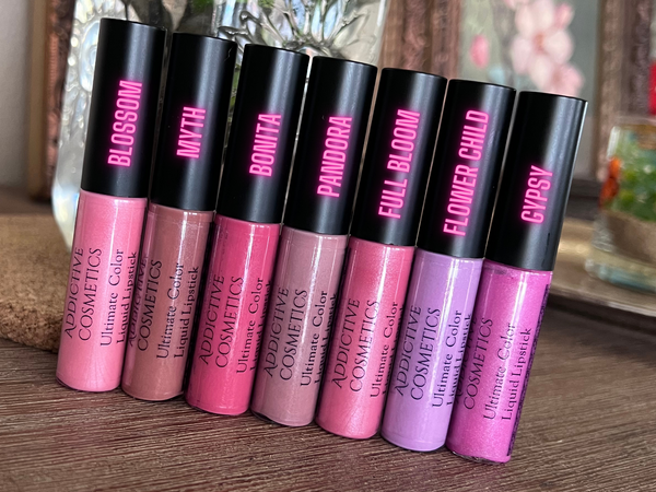 BLOSSOM Ultimate Color Liquid Lipstick- Natural Ingredients, Made in the USA. Vegan Friendly, Cruelty Free