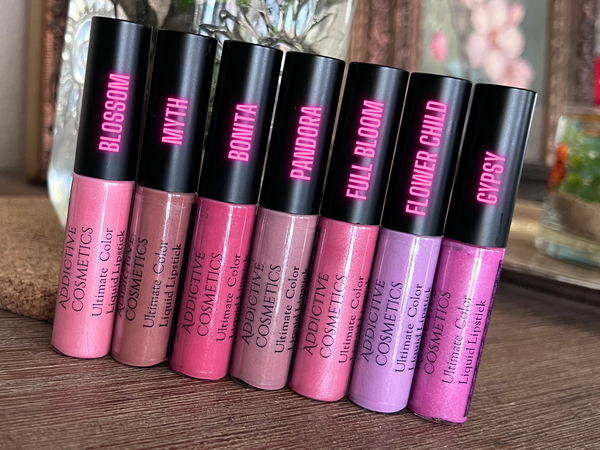 FULL BLOOM Ultimate Color Liquid Lipstick- Natural Ingredients, Made in the USA. Vegan Friendly, Cruelty Free