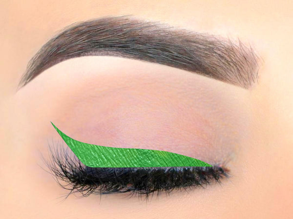 BRIGHT GREEN NEON MATTE Eyeliner with Applicator Brush- Water Activated Eyeliner- Vegan Friendly, Cruelty Free