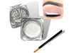 MATTE WHITE Cake Eyeliner with Applicator Brush- Water Activated Eyeliner- Vegan Friendly, Cruelty Free
