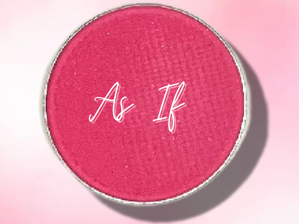 AS IF Matte Pink Pressed Eyeshadow- Vegan Friendly, Cruelty Free