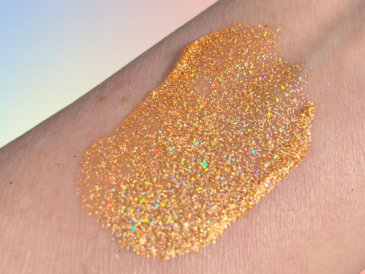 Bliv klar Bevæger sig ikke Shah FUNKY TOWN Holographic Gold All Natural Glitter Gel- Aloe based, Vegan -  Addictive Cosmetics