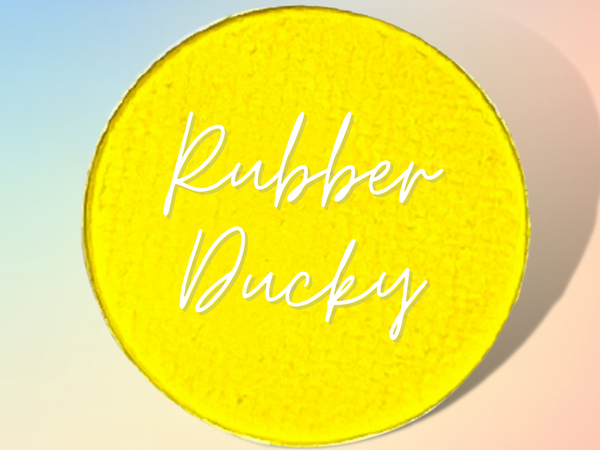 RUBBER DUCKY Matte Bright Yellow Pressed Eyeshadow- Vegan Friendly, Cruelty Free