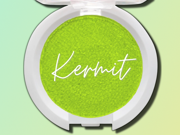 KERMIT Matte Lime Green Pressed Eyeshadow- Vegan Friendly, Cruelty Free