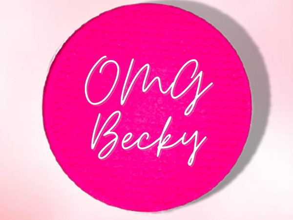 OMG BECKY Neon Pink Matte Pressed Eyeshadow- Vegan Friendly, Cruelty Free