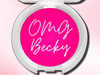 OMG BECKY Neon Pink Matte Pressed Eyeshadow- Vegan Friendly, Cruelty Free