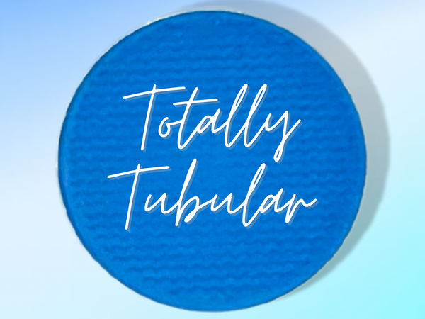 TOTALLY TUBULAR Neon Blue Matte Pressed Eyeshadow- Vegan Friendly, Cruelty Free