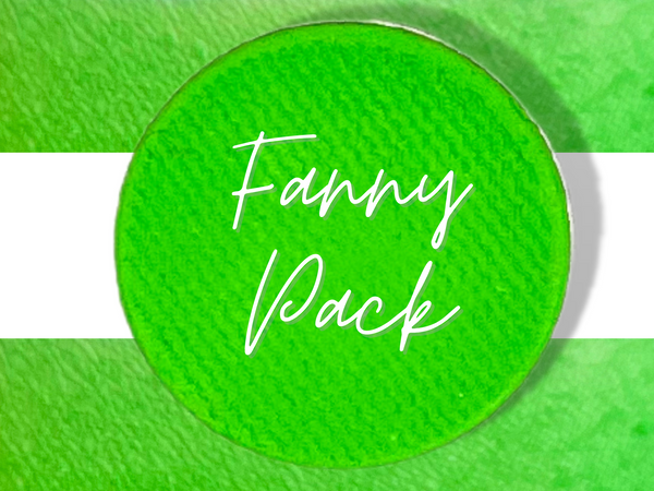 FANNY PACK Neon Green Matte Pressed Eyeshadow- Vegan Friendly, Cruelty Free