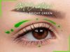 BRIGHT GREEN NEON MATTE Eyeliner with Applicator Brush- Water Activated Eyeliner- Vegan Friendly, Cruelty Free