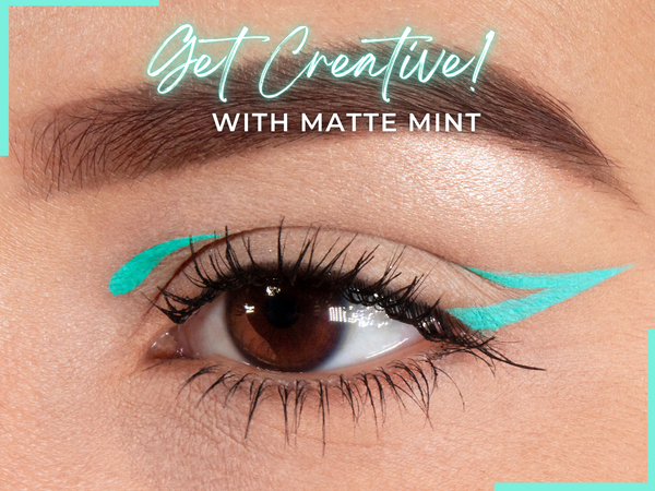MATTE MINT Eyeliner with Applicator Brush- Water Activated Eyeliner- Vegan Friendly, Cruelty Free