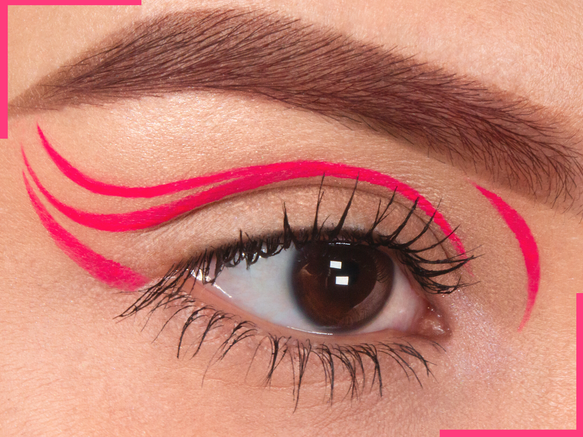 Pink online eyeliner makeup