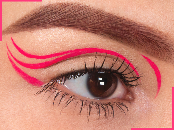 NEON PINK MATTE Eyeliner with Applicator Brush- Water Activated Eyeliner- Vegan Friendly, Cruelty Free