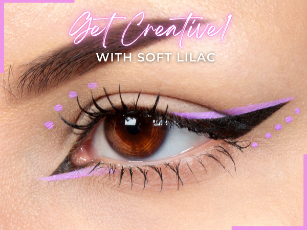SOFT LILAC MATTE Eyeliner with Applicator Brush- Water Activated Eyeliner- Vegan Friendly, Cruelty Free