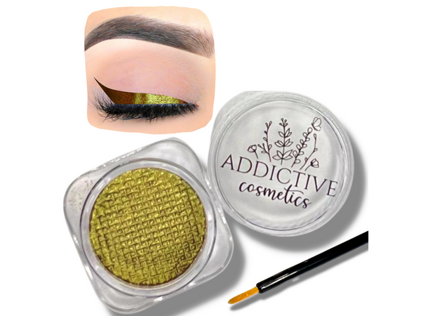 ECLECTIC Cake Eyeliner with Applicator Brush- Water Activated Eyeliner- Vegan Friendly, Cruelty Free