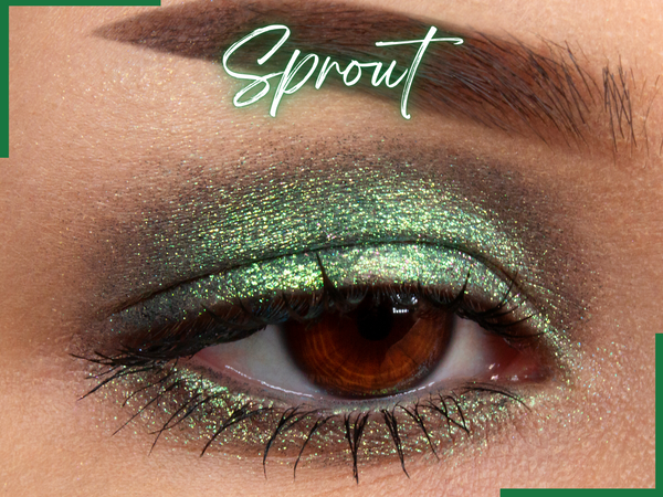 SPROUT Color Shifting Multi Chrome Eyeshadow Pigment- Color Changing Eyeshadow- Vegan Eyeshadow and Eyeliner Makeup