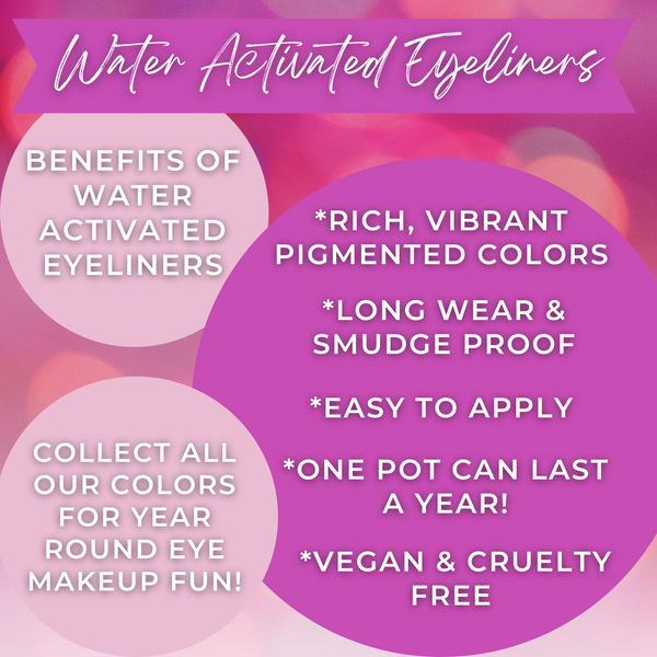 TRANCE Cake Eyeliner with Applicator Brush- Water Activated Eyeliner- Vegan Friendly, Cruelty Free