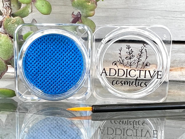 BRIGHT BLUE NEON MATTE Eyeliner with Applicator Brush- Water Activated Eyeliner- Vegan Friendly, Cruelty Free