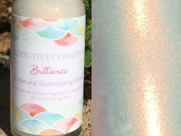 BRILLIANCE All Natural Illuminating Drops- Primer, Skin Illuminator, Highlighter