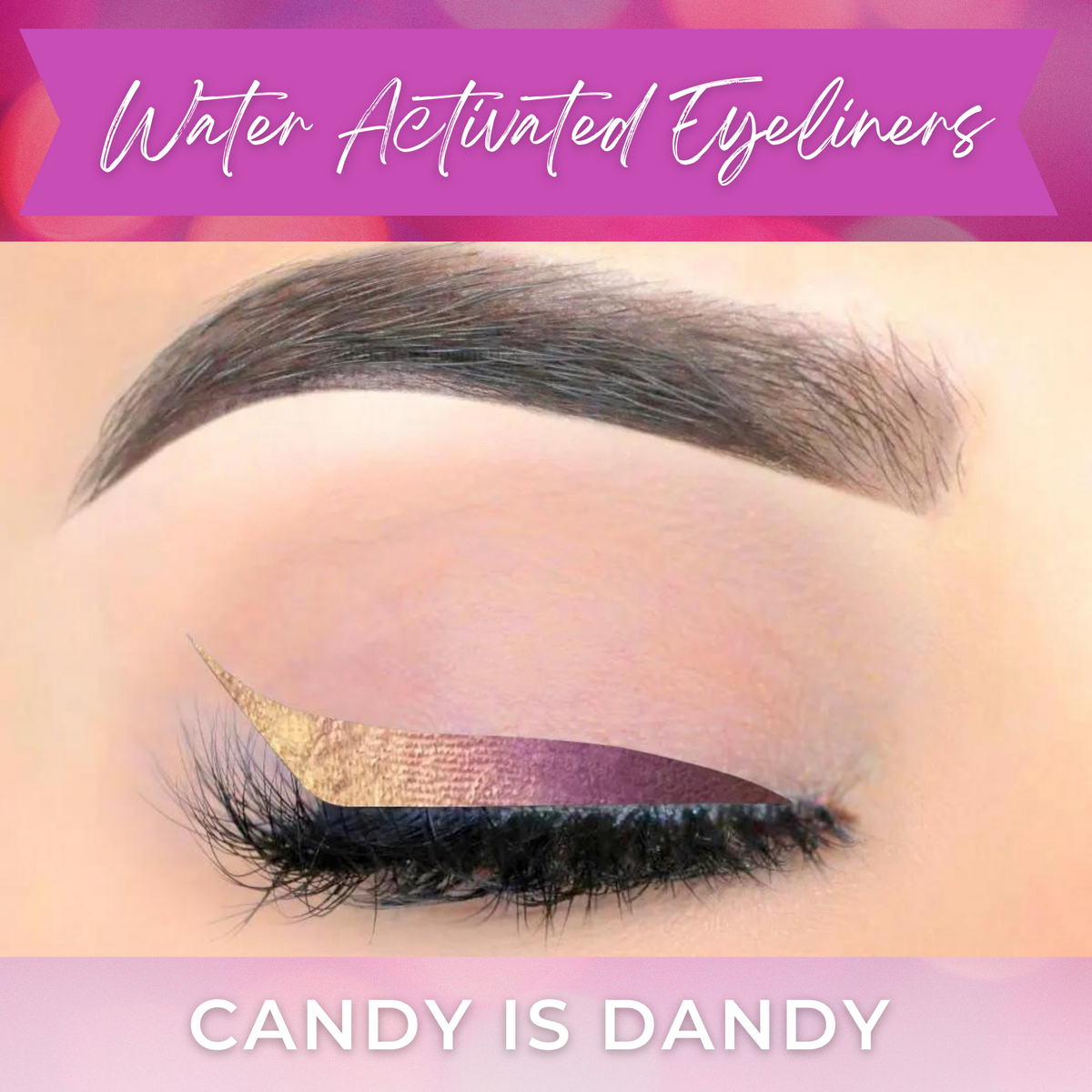 CANDY IS DANDY Cake Eyeliner with Applicator Brush- Water Activated Ey -  Addictive Cosmetics