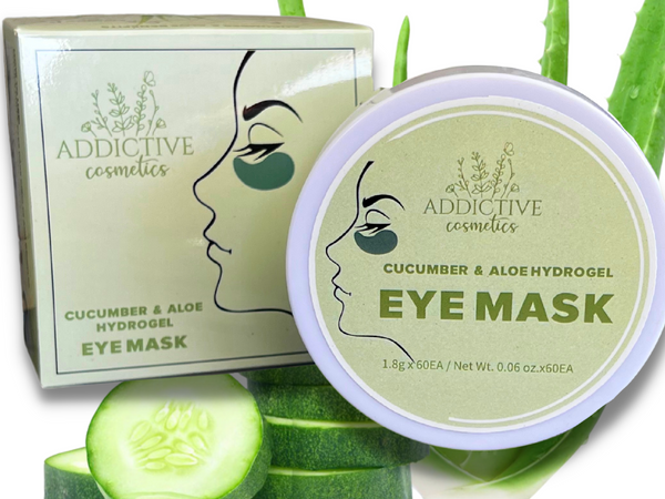 ALOE and CUCUMBER Under Eye Gel Masks- Hydrogel Eye Treatment Patches for Puffy Eyes, Dark Circles and Fine Lines. Soothes and Firms.