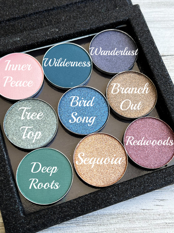 INTO THE FOREST Mineral Eyeshadow Palette- All Natural, Vegan Friendly