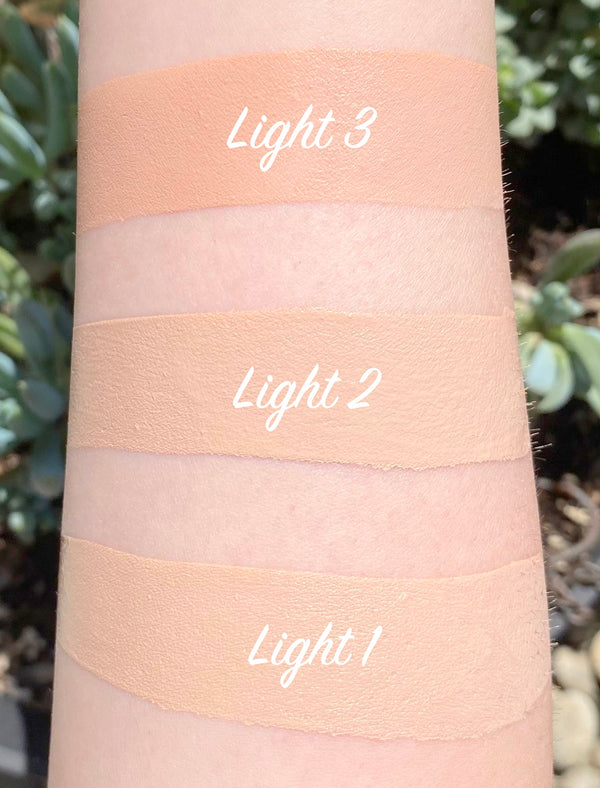 Natural Liquid Foundation- Lights- Clean Coverage- Vegan Friendly, Cruelty Free