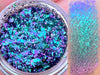 LUX- Metallic Multi Chrome Flake Eye and Body Makeup