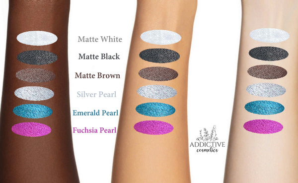 SILVER PEARL Eyeliner with Applicator Brush- Water Activated Eyeliner- Vegan Friendly, Cruelty Free