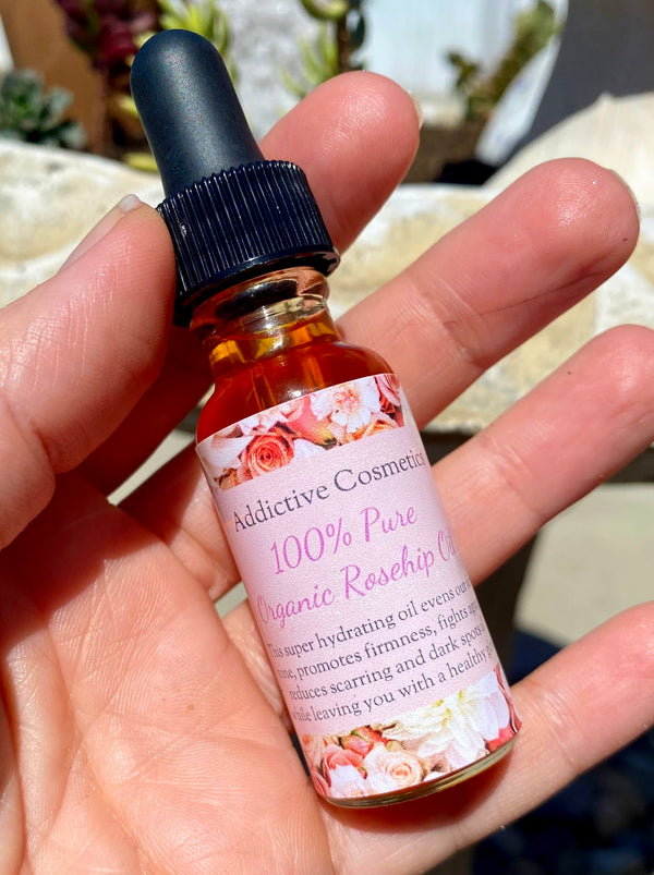 ROSE HIP OIL- 100% Pure, Organic- Loaded with Vitamins, Plumpers, and more.