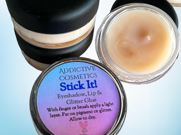 STICK IT! Eyeshadow Primer, Base and Glitter Glue- Makes eyeshadows and glitters budge proof and waterproof! Vegan, Cruelty Free