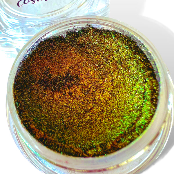 SNAKE EYES Color Shifting Multi Chrome Eyeshadow Pigment- Color Changing Eyeshadow- Vegan Eyeshadow and Eyeliner Makeup