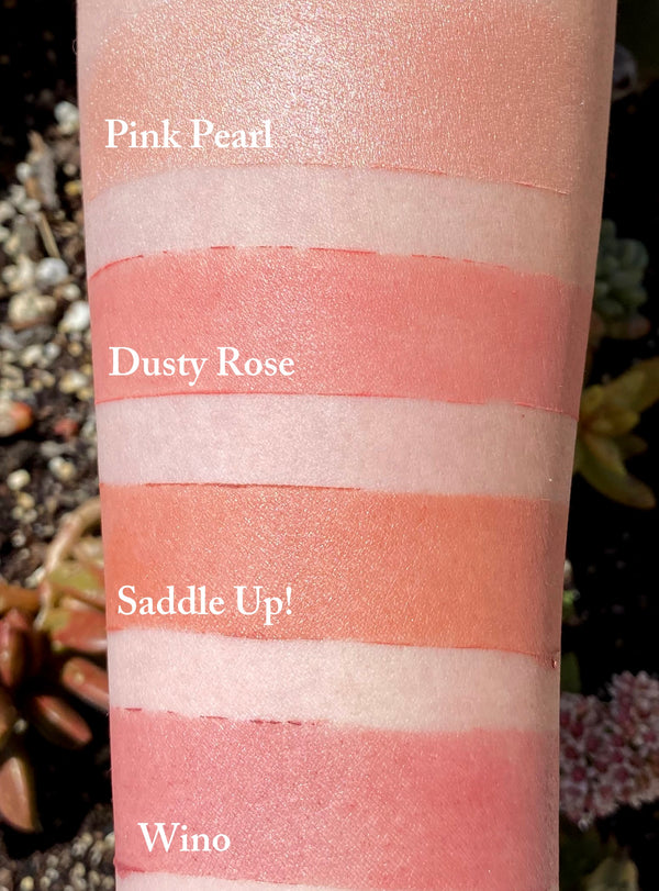 PINK PEARL Strobing Stick- Triple Threat Color for Eyes, Cheeks and Lips! All Natural and Vegan Friendly.