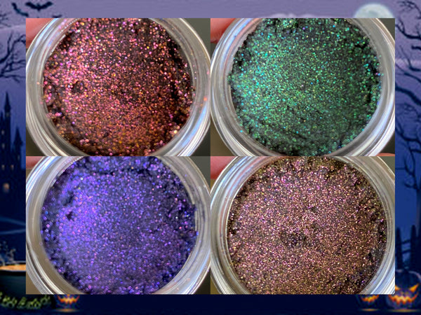 YOUR WORST NIGHTMARE Quad- All Natural Eyeshadow and Eyeliner Makeup. Vegan