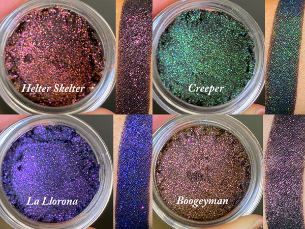 YOUR WORST NIGHTMARE Quad- All Natural Eyeshadow and Eyeliner Makeup. Vegan