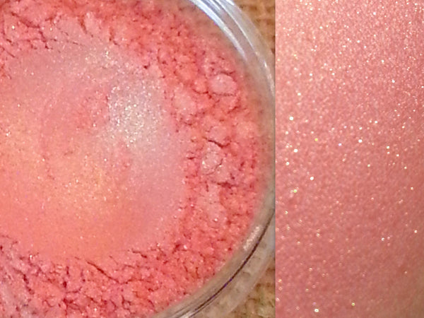 ORGASMIC Mineral Highlighting Blush- NARS Orgasm inspired- All Natural Blush Makeup, Vegan Friendly Cosmetics