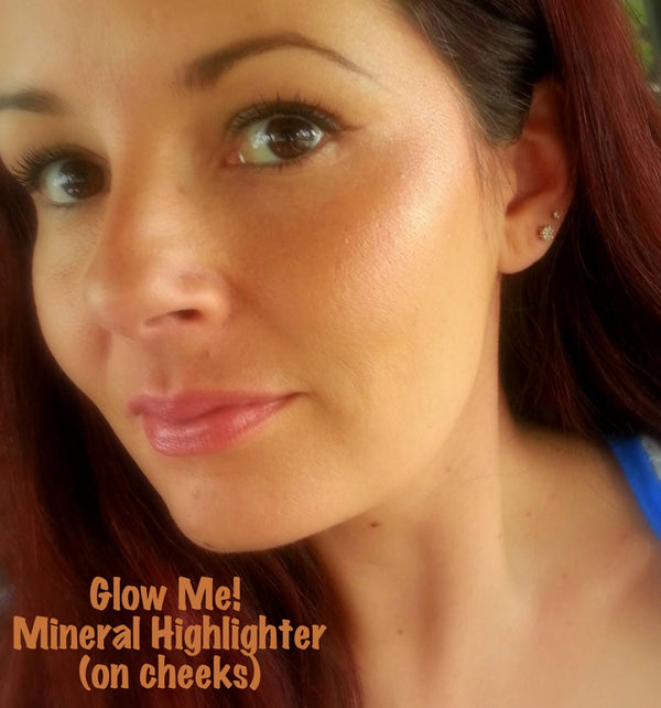 GLOW ME All Natural, Vegan Body Shimmer and Face Highlighter- Mineral Makeup