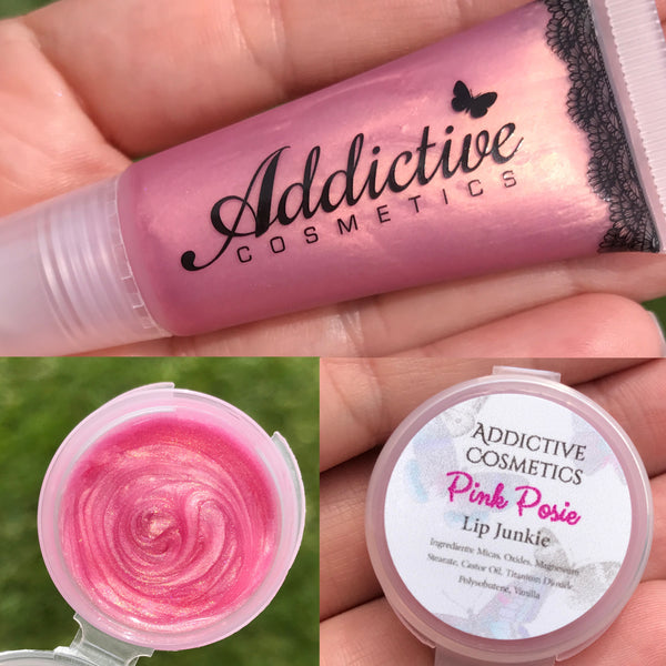 PINK POSIE Lip Junkie- Vegan Lip Gloss, Vegan Makeup, Cruelty Free Cosmetics