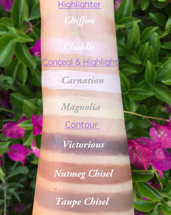 CARNATION Conceal and Highlight Cream- Use on Eyes, Cheeks and Lips! All Natural and Vegan Friendly.