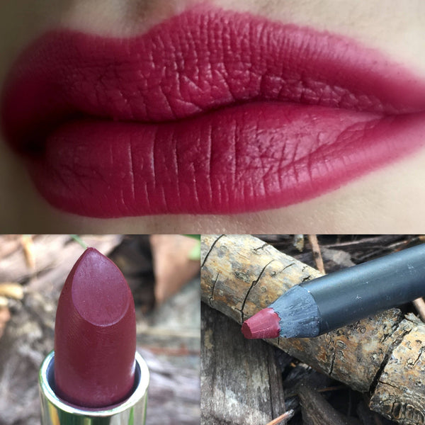 HOLLY BERRY Lipstick and Liner- Vegan Friendly.