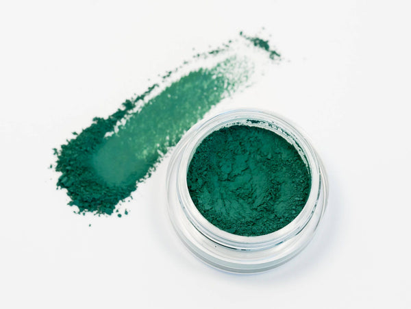 GREEN WITH ENVY Trio-  Get This Look! All Natural, Vegan Eyeshadow and Eyeliner Makeup. Cruelty Free Cosmetics.