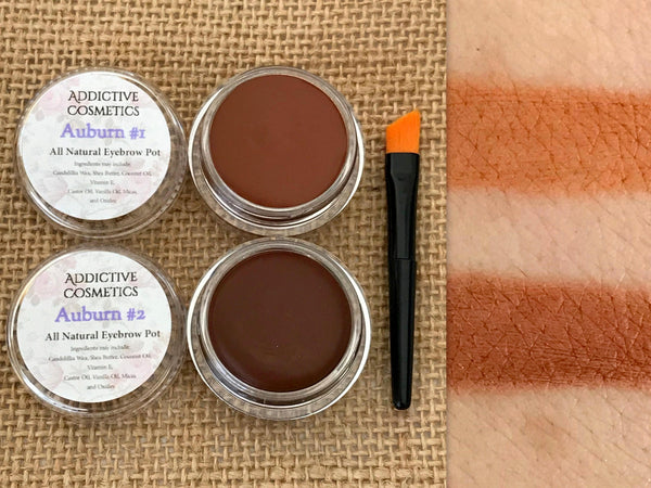 Eyebrow Pomades- AUBURNS- All Natural, Vegan Friendly Eyebrow Filler- Don't neglect your Brows!