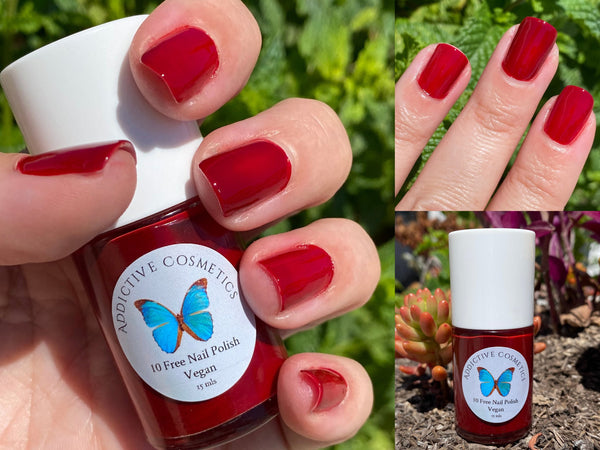 REDRUM 10 Toxin Free Nail Polish- Vegan Friendly, Cruelty Free