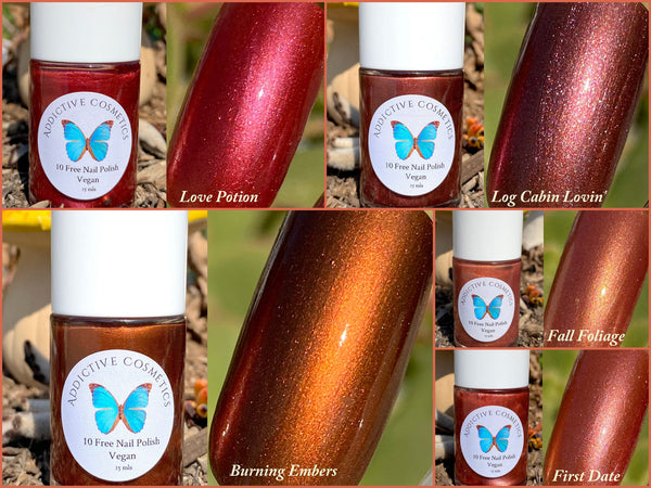 LOVE POTION- 10 Toxin Free Nail Polish- Vegan Friendly, Cruelty Free