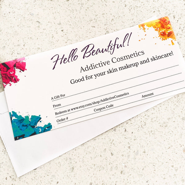 GIFT CERTIFICATE- Get a jump on Holiday shopping now! Great gift idea!