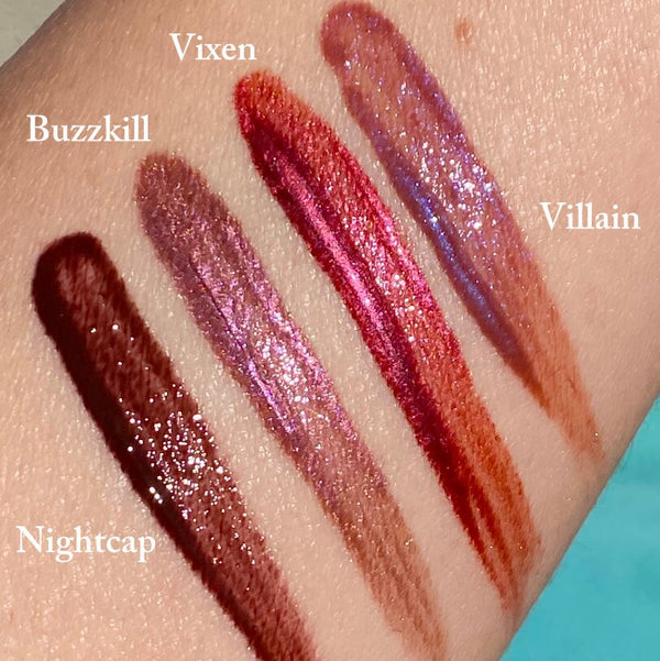 NIGHTCAP Liquid Lip Glaze- Vegan Friendly, Cruelty Free