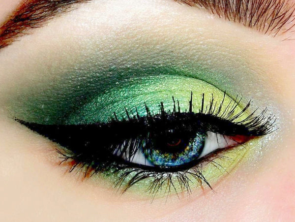 GREEN WITH ENVY Trio-  Get This Look! All Natural, Vegan Eyeshadow and Eyeliner Makeup. Cruelty Free Cosmetics.