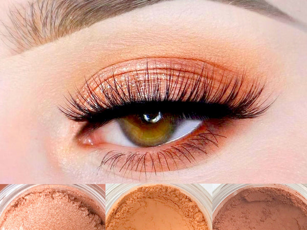 NEW! GRATEFUL HEART Mineral Eyeshadow Trio- Get this look for Fall 2021! All Natural, Vegan Eyeshadow and Eyeliner Makeup
