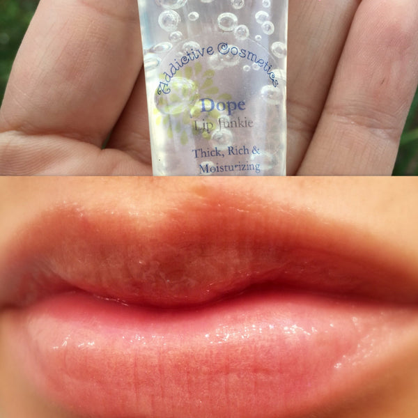 DOPE-Clear Lipgloss- Thick, Rich and Moisturizing. Vegan friendly